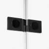NEW TRENDY Kabina prysznicowa drzwi podwójne uchylne REFLEXA BLACK 100x110x200 EXK-1338/EXK-1343